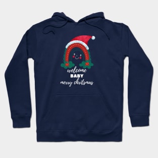 Welcome Baby Merry Chritsmas Hoodie